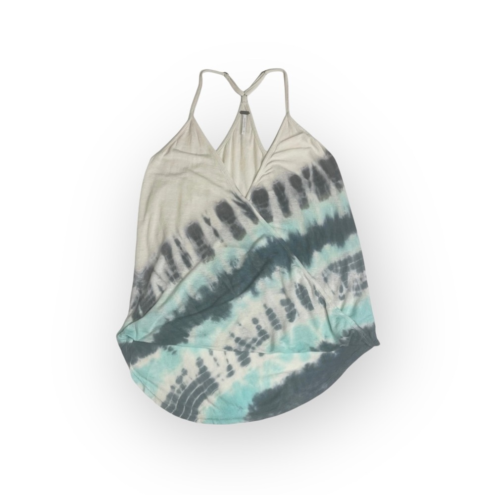new YFB Young Fabulous & Broke ﻬஐ Naomi Plunging Cami Top ﻬஐ Seaglass Tie Dye - Picture 7 of 16